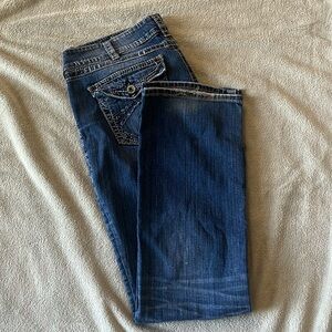 Woman’s Silver Brand Bootcut Jeans
